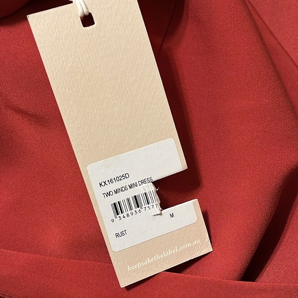 NEW Keepsake Rust Two Minds Dress Size Medium - Picture 5 of 7